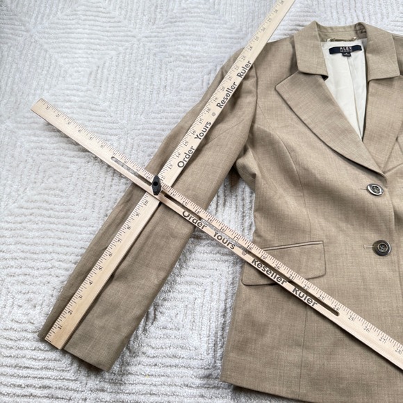 Alex Marie Blazer Women's 8 Beige Linen Blend Work Office Capsule Chic Business - Picture 9 of 11